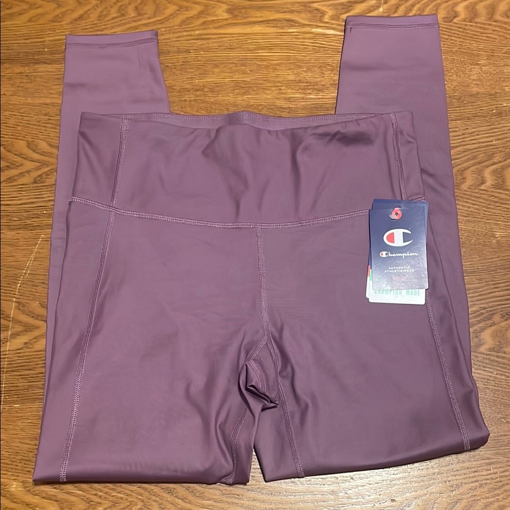 🟨🟨 Champion Women’s Purple Leggings (size L) NWT